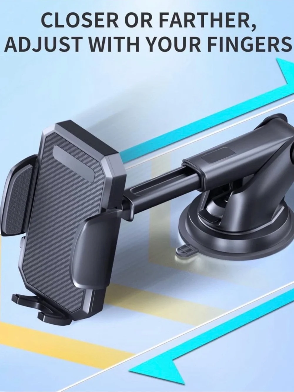 Universal Car Phone Mount Holder - Black